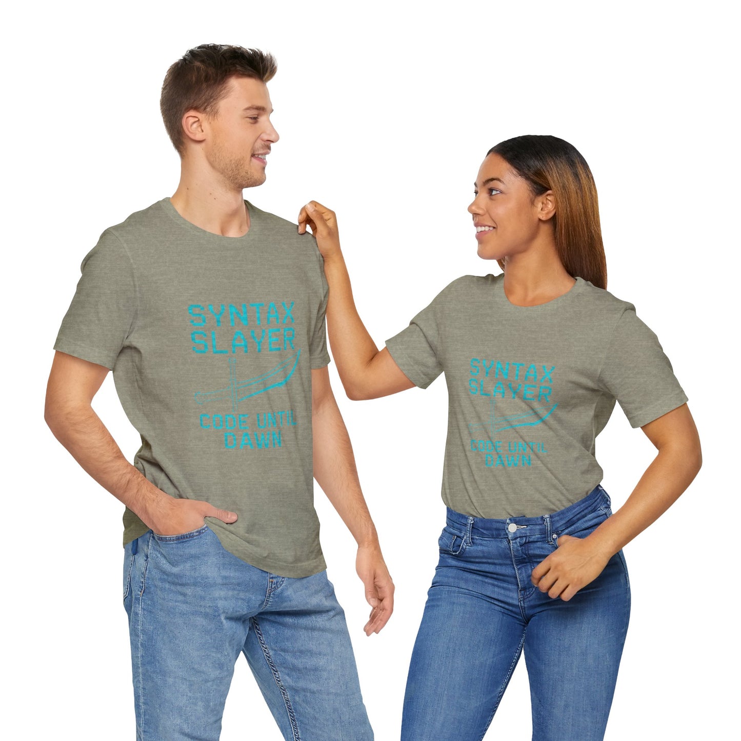 Syntax Slayer Unisex Tee, Gift for Programmers, Coding Humor Shirt, Tech Lover Apparel, Geeky Birthday Present, Computer Science Gift