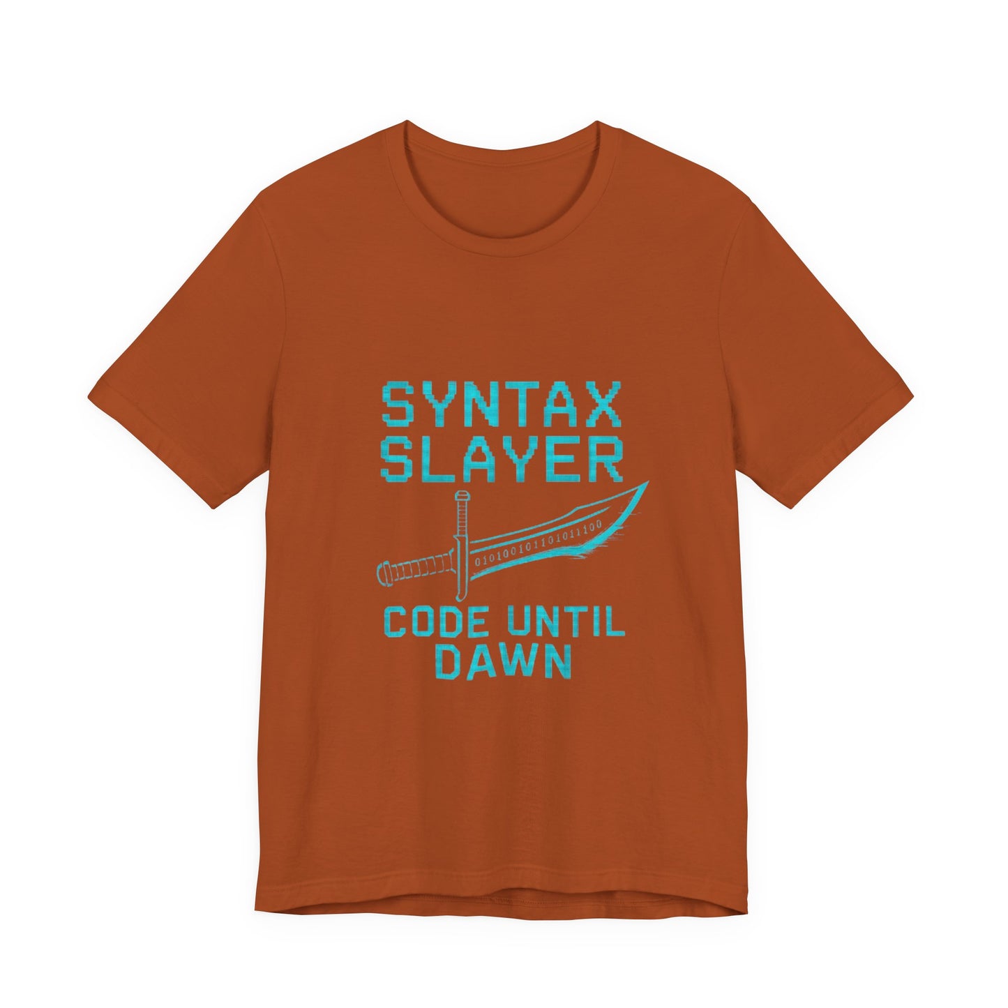 Syntax Slayer Unisex Tee, Gift for Programmers, Coding Humor Shirt, Tech Lover Apparel, Geeky Birthday Present, Computer Science Gift