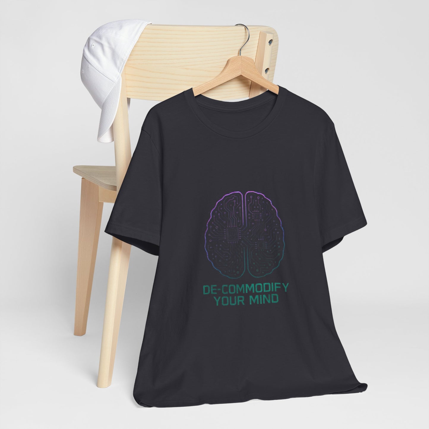 Brainwave Tee - De-Commodify Your Mind - Unisex T-Shirt