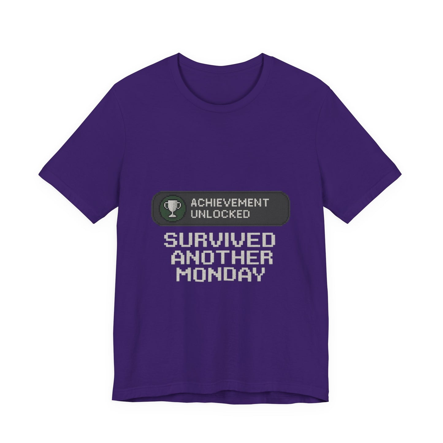Monday Achievement Unlocked T-Shirt, Funny Monday Tee, Motivational Shirt, Gift for Gamers, Unisex Casual Wear