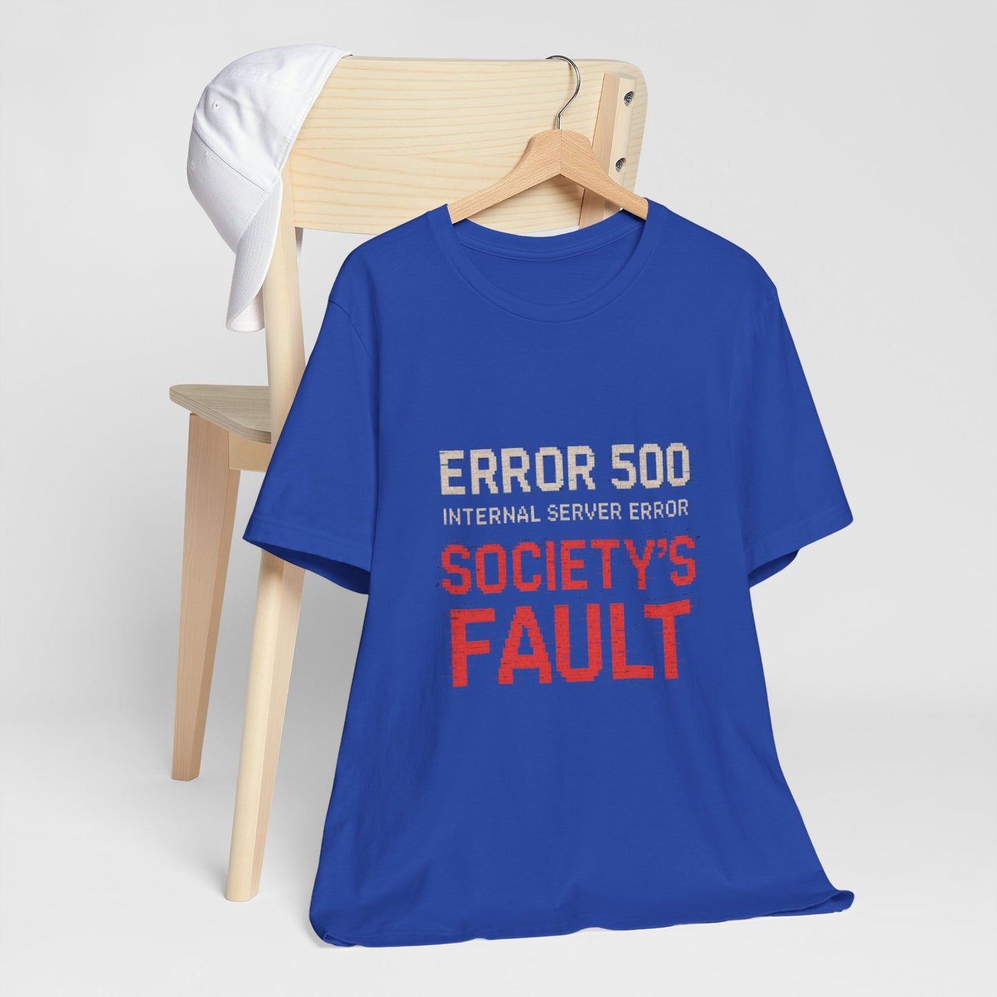 Short Sleeve Tee - Error 500 Society's Fault Tech Reference T-Shirt