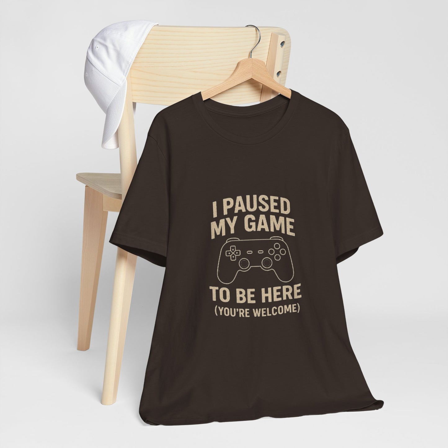 Game Pause (You're Welcome) Unisex Tee | Gamer Gift | Casual T-Shirt | Video Game Apparel | Funny Gaming Shirt