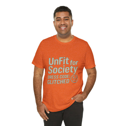 The Glitched Code Manifesto Tee - Casual Unisex Short Sleeve T-Shirt, Graphic Tee for Trendsetters, Gift for Rebels, Unique Fashion [...]