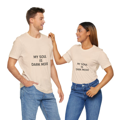 Goth Tee - Minimalist Stark Text Design