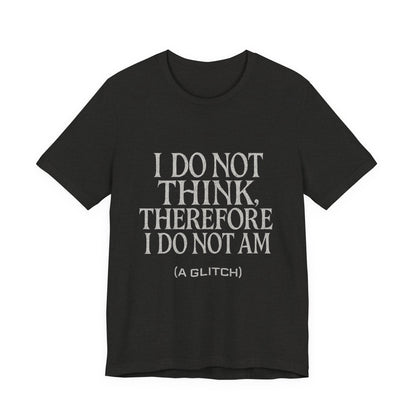 Philosophical Tee - Glitch Existential Unisex Jersey