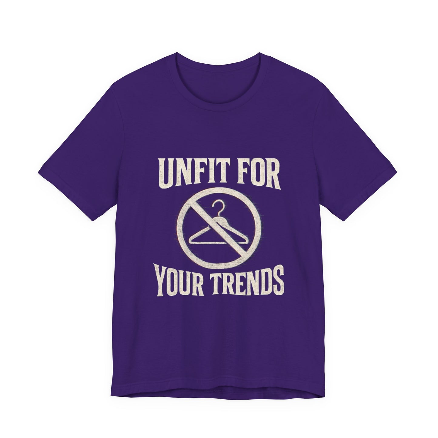 T-Shirt Bold Rejection of Mainstream Fashion Glitched 'No' Symbol