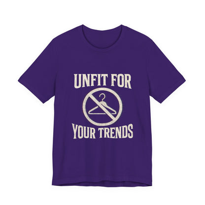 T-Shirt Bold Rejection of Mainstream Fashion Glitched 'No' Symbol