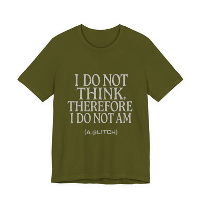 Philosophical Tee - Glitch Existential Unisex Jersey