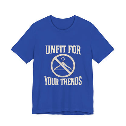T-Shirt Bold Rejection of Mainstream Fashion Glitched 'No' Symbol