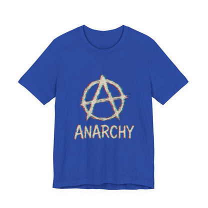 Punk Anarchy Tee with Glitch Effect