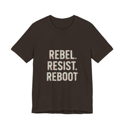 T-Shirt - Punk Mantra Distressed Circuit Board Tee