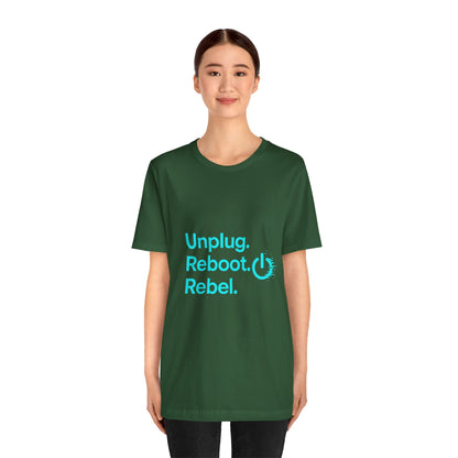 Rebel Spirit Unisex Tee - Fun Casual Graphic Shirt, Perfect for Gamers, Tech Lovers, Gift for Friends, Unique Birthday Apparel