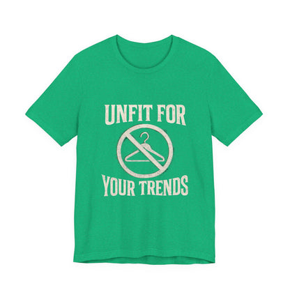 T-Shirt Bold Rejection of Mainstream Fashion Glitched 'No' Symbol