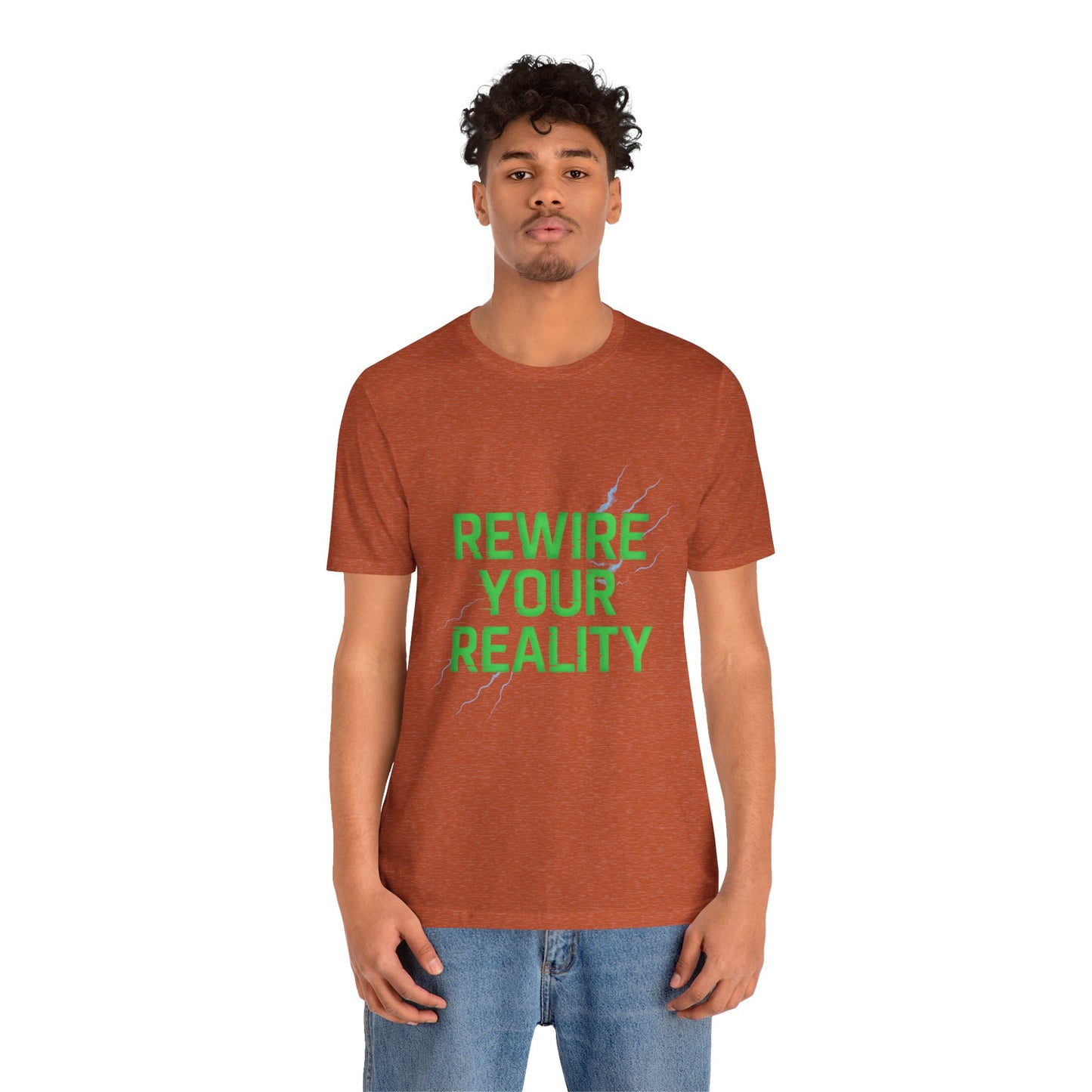 Rewire Your Reality Tee, Motivational T-Shirt, Inspirational Short Sleeve Top, Unisex Casual Wear, Perfect Gift for Dreamers