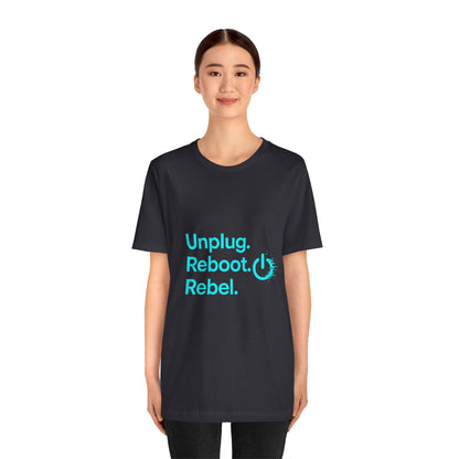 Rebel Spirit Unisex Tee - Fun Casual Graphic Shirt, Perfect for Gamers, Tech Lovers, Gift for Friends, Unique Birthday Apparel