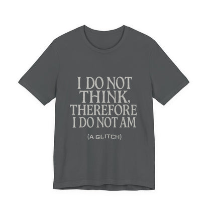 Philosophical Tee - Glitch Existential Unisex Jersey