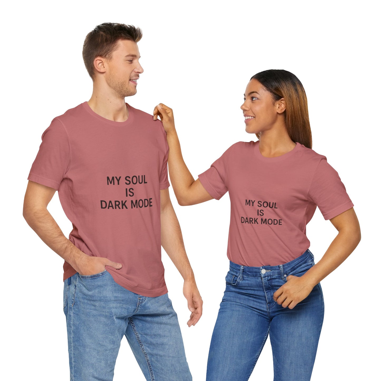 Goth Tee - Minimalist Stark Text Design