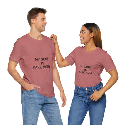 Goth Tee - Minimalist Stark Text Design