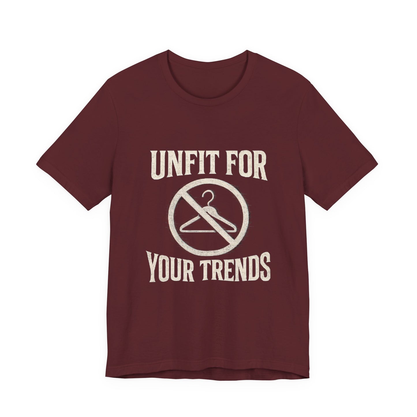 T-Shirt Bold Rejection of Mainstream Fashion Glitched 'No' Symbol