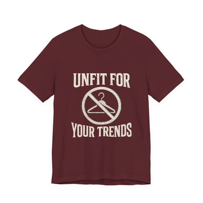 T-Shirt Bold Rejection of Mainstream Fashion Glitched 'No' Symbol
