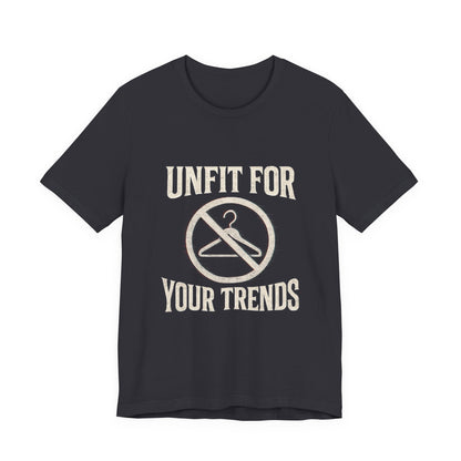T-Shirt Bold Rejection of Mainstream Fashion Glitched 'No' Symbol