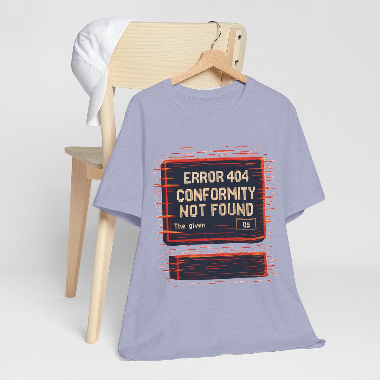 ERROR 404 Conformity Not Found Unisex Tee, Trendy Graphic Shirt, Casual Wear, Gift for Techies, Humor T-Shirt