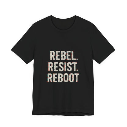 T-Shirt - Punk Mantra Distressed Circuit Board Tee