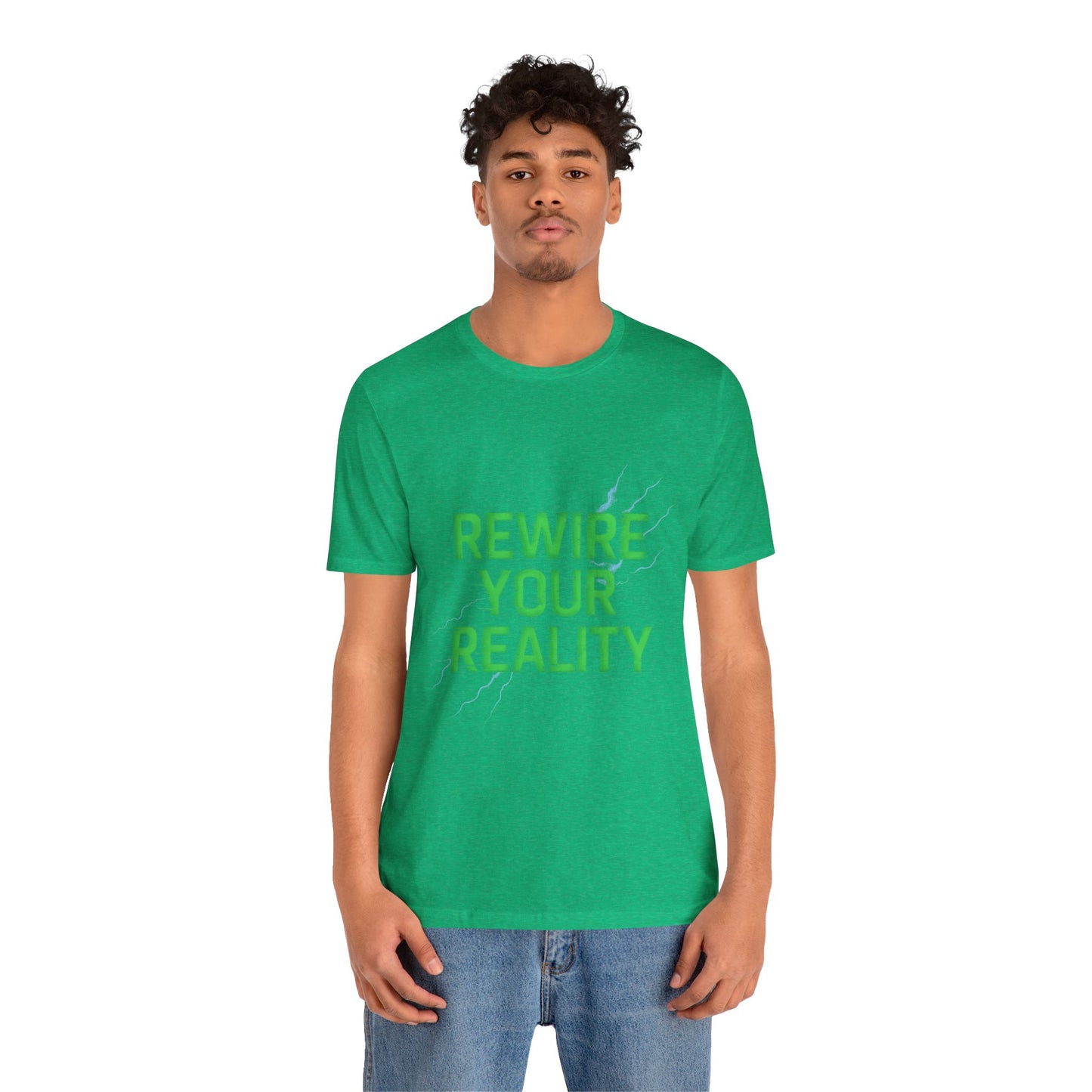 Rewire Your Reality Tee, Motivational T-Shirt, Inspirational Short Sleeve Top, Unisex Casual Wear, Perfect Gift for Dreamers