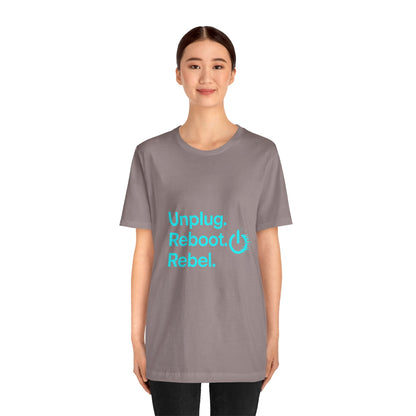 Rebel Spirit Unisex Tee - Fun Casual Graphic Shirt, Perfect for Gamers, Tech Lovers, Gift for Friends, Unique Birthday Apparel