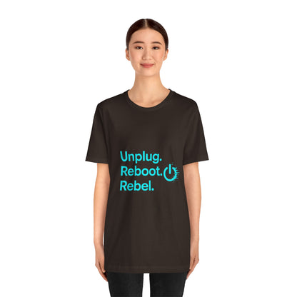Rebel Spirit Unisex Tee - Fun Casual Graphic Shirt, Perfect for Gamers, Tech Lovers, Gift for Friends, Unique Birthday Apparel