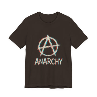 Punk Anarchy Tee with Glitch Effect
