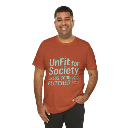 The Glitched Code Manifesto Tee - Casual Unisex Short Sleeve T-Shirt, Graphic Tee for Trendsetters, Gift for Rebels, Unique Fashion [...]