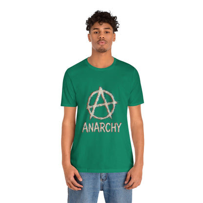 Punk Anarchy Tee with Glitch Effect