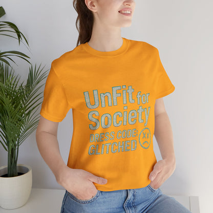 The Glitched Code Manifesto Tee - Casual Unisex Short Sleeve T-Shirt, Graphic Tee for Trendsetters, Gift for Rebels, Unique Fashion [...]