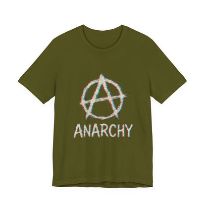 Punk Anarchy Tee with Glitch Effect