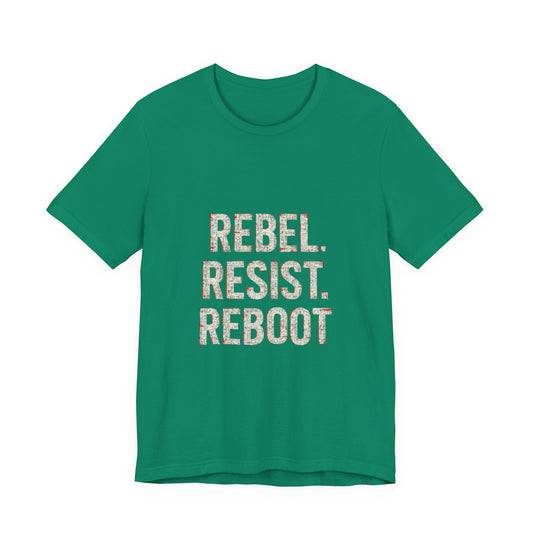 T-Shirt - Punk Mantra Distressed Circuit Board Tee