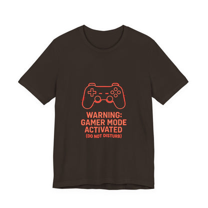 Gamer Mode Activated Tee - Funny T-Shirt for Gamers, Casual Wear, Gift for Him/Her, Gaming Merchandise, Unisex Graphic Tee