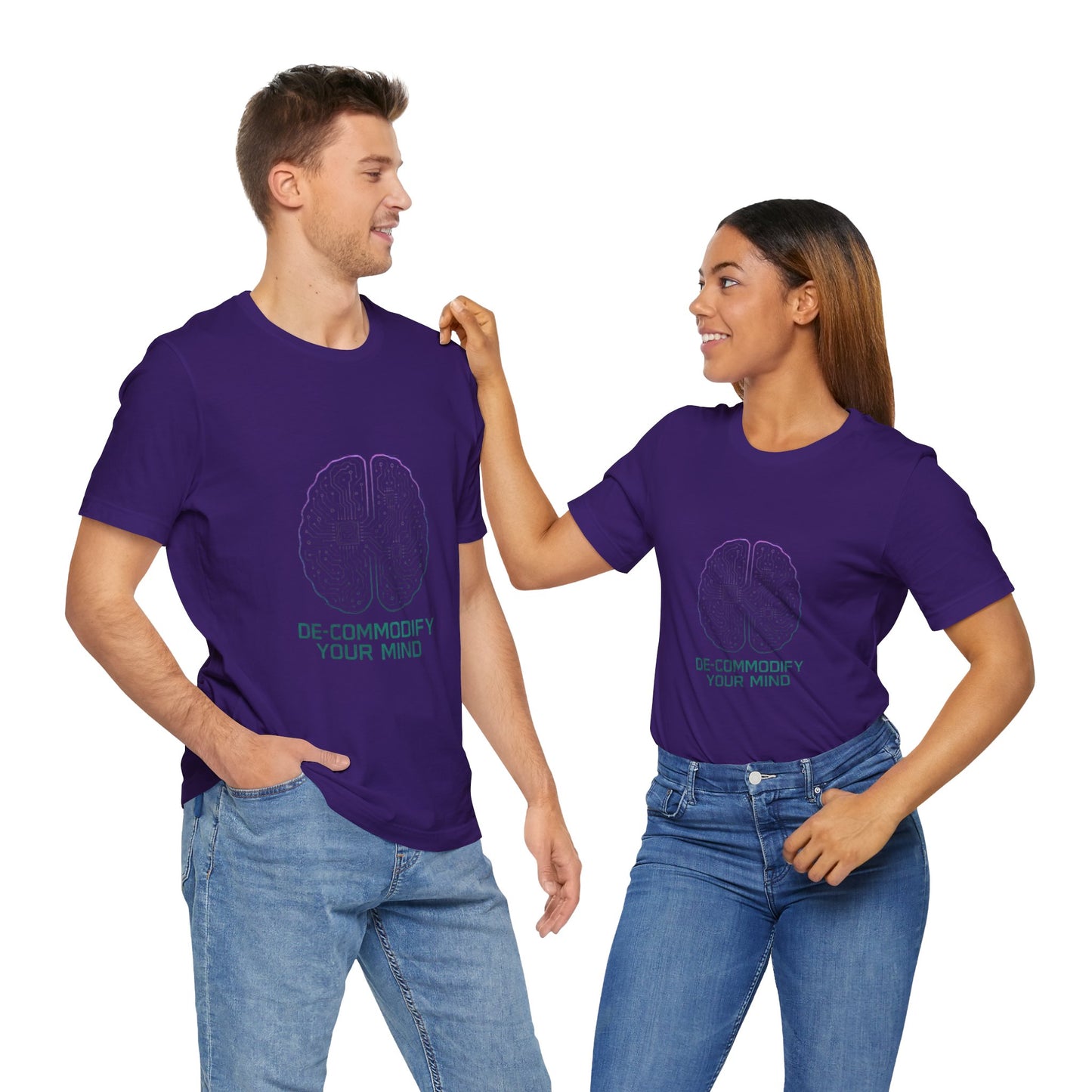 Brainwave Tee - De-Commodify Your Mind - Unisex T-Shirt