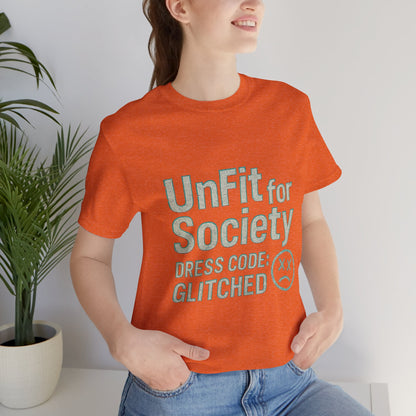 The Glitched Code Manifesto Tee - Casual Unisex Short Sleeve T-Shirt, Graphic Tee for Trendsetters, Gift for Rebels, Unique Fashion [...]