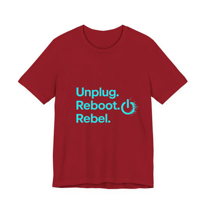 Rebel Spirit Unisex Tee - Fun Casual Graphic Shirt, Perfect for Gamers, Tech Lovers, Gift for Friends, Unique Birthday Apparel