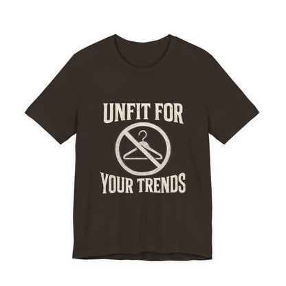 T-Shirt Bold Rejection of Mainstream Fashion Glitched 'No' Symbol