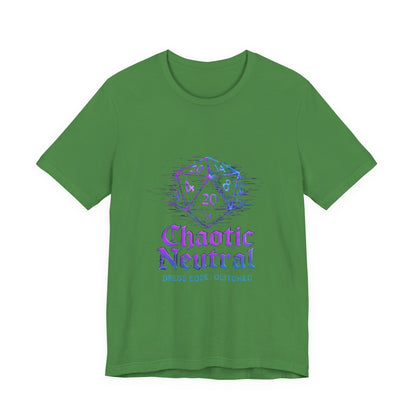 Chaotic Neutral (Glitched) Unisex Tee, Fun Graphic T-Shirt, Gamer Apparel, Roleplaying Shirt, Dungeons & Dragons Gift, Casual Wear