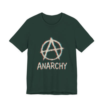 Punk Anarchy Tee with Glitch Effect