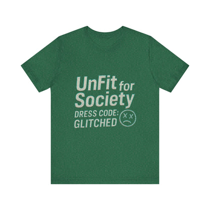 The Glitched Code Manifesto Tee - Casual Unisex Short Sleeve T-Shirt, Graphic Tee for Trendsetters, Gift for Rebels, Unique Fashion [...]