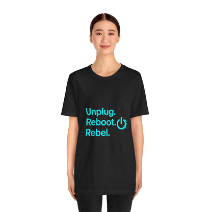 Rebel Spirit Unisex Tee - Fun Casual Graphic Shirt, Perfect for Gamers, Tech Lovers, Gift for Friends, Unique Birthday Apparel