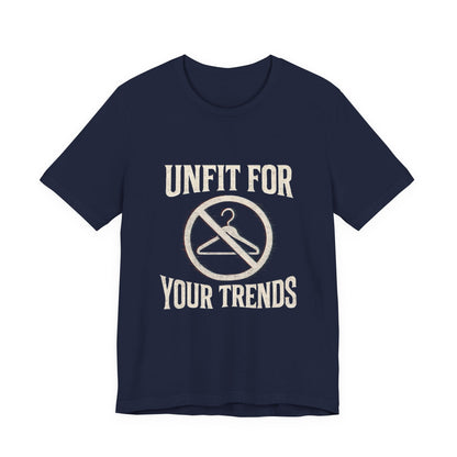 T-Shirt Bold Rejection of Mainstream Fashion Glitched 'No' Symbol