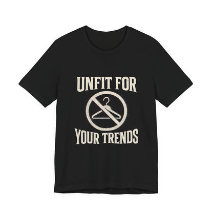 T-Shirt Bold Rejection of Mainstream Fashion Glitched 'No' Symbol