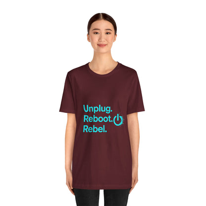 Rebel Spirit Unisex Tee - Fun Casual Graphic Shirt, Perfect for Gamers, Tech Lovers, Gift for Friends, Unique Birthday Apparel