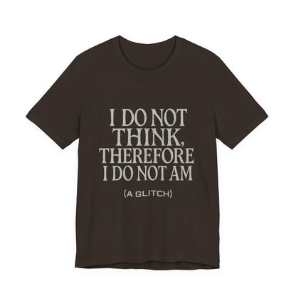 Philosophical Tee - Glitch Existential Unisex Jersey