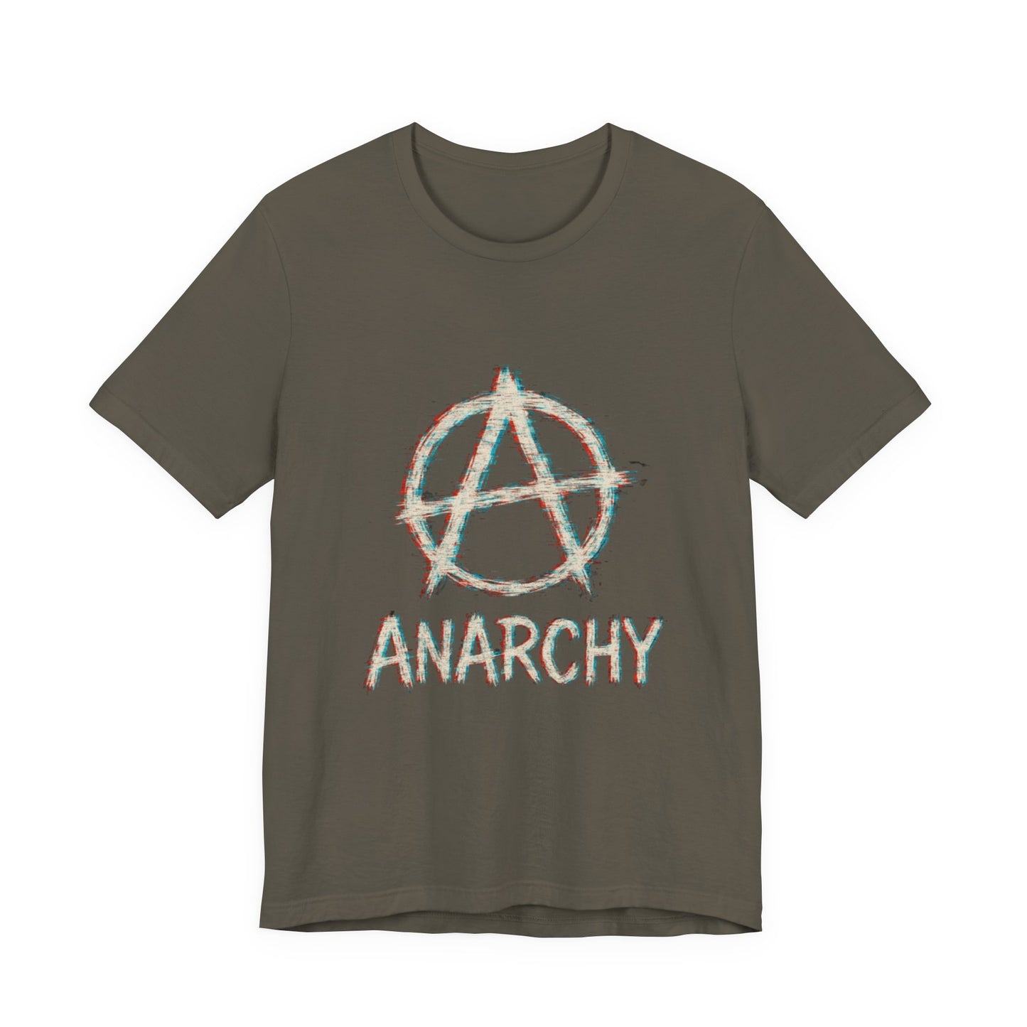 Punk Anarchy Tee with Glitch Effect
